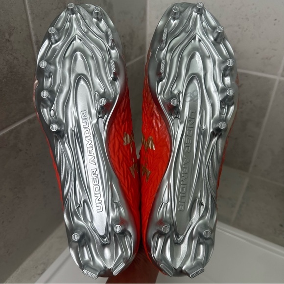 Under Armour Bright Orange Cleats Size 10 Men main image 10